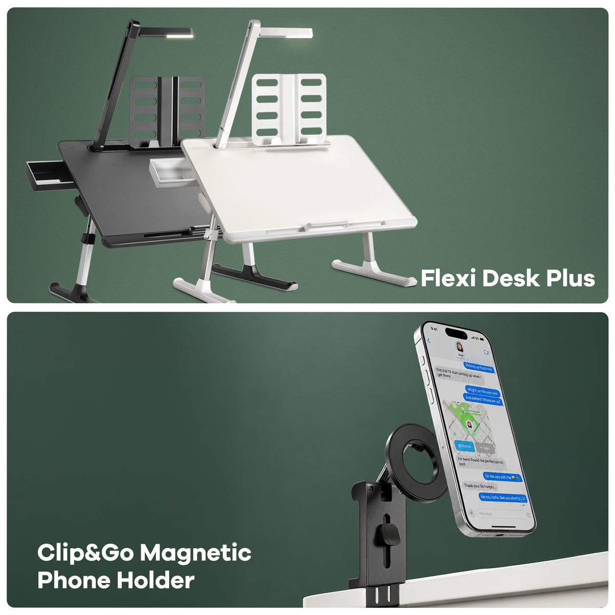 Desk + Phone Kit (Coal Black)