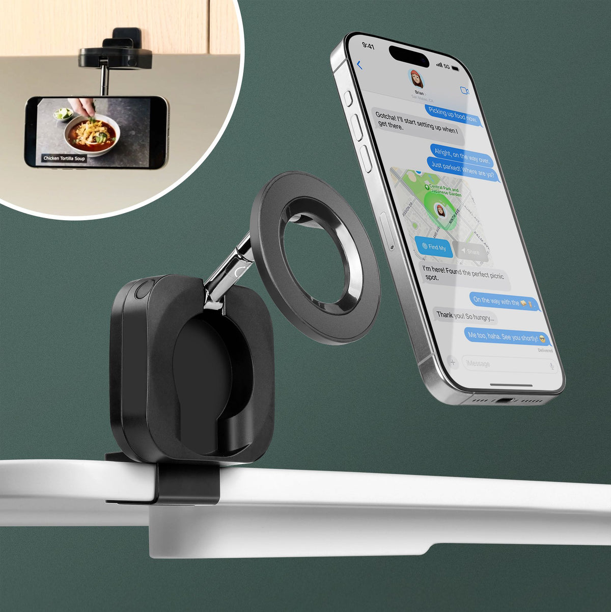 Clip&Go Magnetic Phone Holder